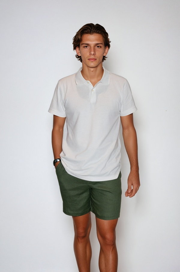 Linen Short Green